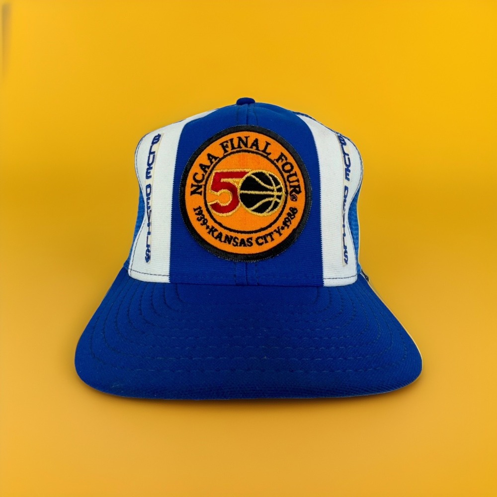 VTG 80s‎ Duke Blue Devils NCAA Final Four 1989 AJD Mesh Trucker Snapback USA